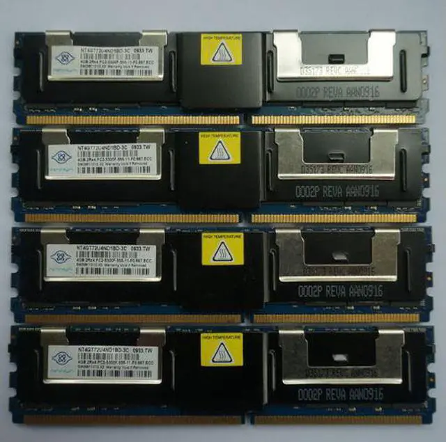 Main image of server memory RAM ONLY for IBM DELL HP etc, 4G 4GB FBD DDR2 667 ECC REG PC2-5300F FB-DIMM