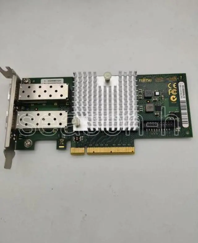 Main image of Fujitsu D2755-A11 Dual Port 10Gb SFP+ Intel 82599E = X520-DA2 Ethernet PCIe Network card