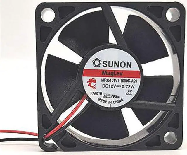 Alt view image 2 of 4 - 2pcs MF35101V1-10000-A99 MF35101V1-1000C-A99 35mm DC  12V 0.72W 35X10mm for SUNON