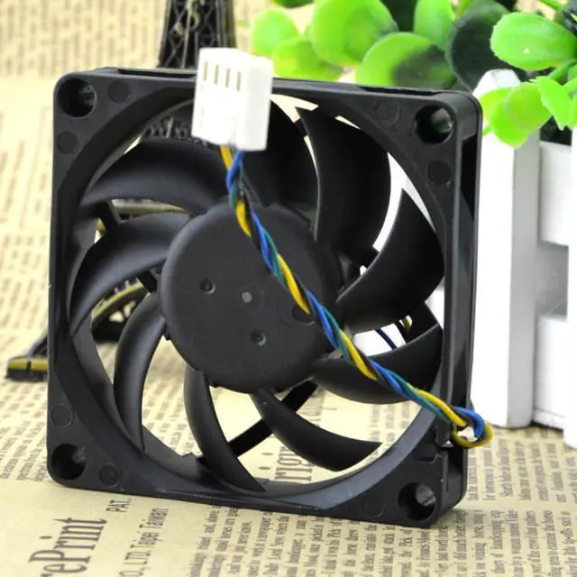 Alt view image 3 of 4 - Delta Afb0712hhb 0.45a AMD CPU Radiator 7015 4-Pin PWM Ball Fan
