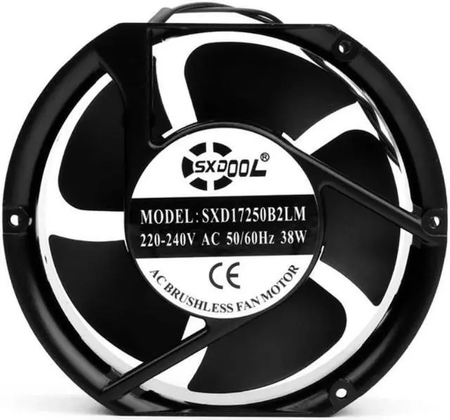 Alt view image 3 of 4 - 1pcs industrial cooling fan 17cm 170mm Fan AC 220V 240V Dual Ball 38W 17251 Industrial Case Cooling Fan Fans