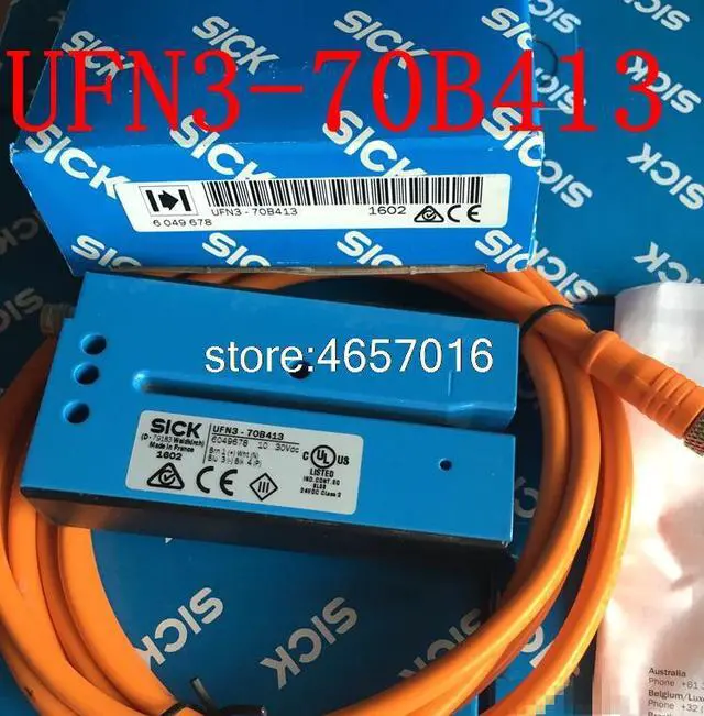 Main image of UFN3-70B413 6049678 Sick 100% & Ultrasonic Photoelectric Sensor Replace UF3-70B410 with Cable