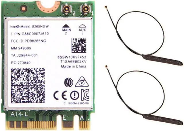 Main image of Dual Band 8265NGW 802.11AC WIFI MU-MIMOIntel Wireless-AC 8265ac NGFF 867Mbps Wi-Fi+Bluetooth 4.2 Wlan Card For Windows 7/8/10
