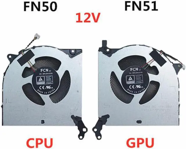 Main image of Laptop CPU/GPU Cooling Fan For Lenovo RESCUER Y7000 R7000 Legion 5 15IMH 15ARH 2020 5V/12V FM9U FM9H FN50 FN51