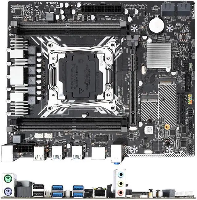 Alt view image 2 of 3 - X99 motherboard combo with Xeon E5 2678 V3 LGA2011-3 CPU 4pcs X 16GB = 64GB DDR4 memory NVME 512GB M.2 WIFI card