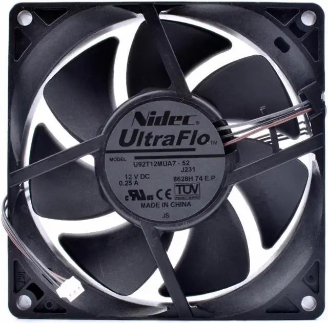 Alt view image 5 of 5 - U92T12MUA7-52 9cm 92x92x25mm 9025 12V 0.25A repair and replacement projector built-in cooling fan