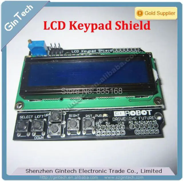 Main image of LCD Keypad Shield LCD16*2 character LCD 1602 shield LCD1602 FOR ARDUINO input and output Expansion board