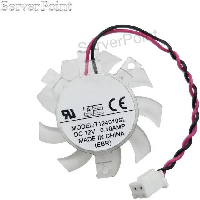 Main image of for T124010SL r124010sl 37mm 23x29x29mm 12V 0.10A 2Pin For Gigabyte GT210 Graphics Card Cooler Cooling Fan