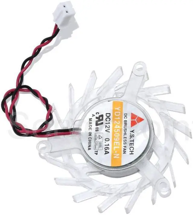 Alt view image 2 of 4 - For Y.S TECH Server Cooling Fan YD124509EL-N DC 12V 0.16A 50X50X10mm Two Pins