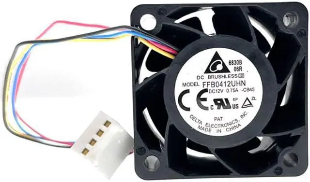 Alt view image 2 of 6 - 40mm 12V High Speed Powerful PWM Cooling Fan for DELTA FFB0412UHN 4cm 4028 0.75A 14000RPM Axial Computer PC Server Fan