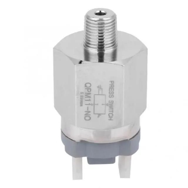 Alt view image 4 of 6 - Normally Open Pressure Switch G1/8in QPM11-NO 0.02~0.1Mpa Switch AC220V 48VAC/DC