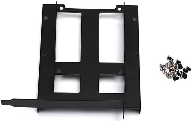 Alt view image 5 of 7 - Metal Dual 2.5" To 3.5" Hard Drive Bay Mounting Bracket - 2 X 2.5" To 3.5" HDD / SSD Mounting Bracket