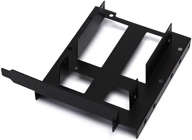 Alt view image 7 of 7 - Metal Dual 2.5" To 3.5" Hard Drive Bay Mounting Bracket - 2 X 2.5" To 3.5" HDD / SSD Mounting Bracket