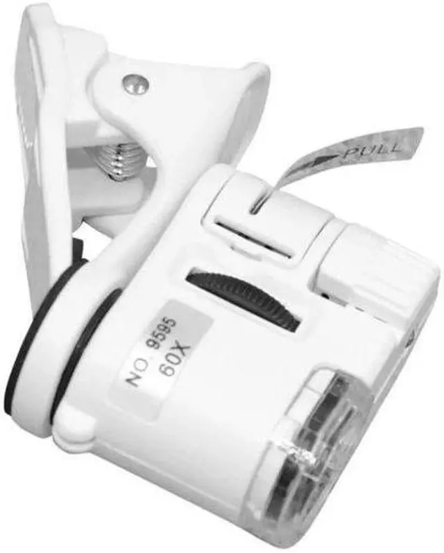 Alt view image 4 of 6 - Magnifier 60X Mobile Phone Microscope Magnifier With LED Phone Universal Mobile Magnifying Glass Macro Lens Zoom Camera Clip
