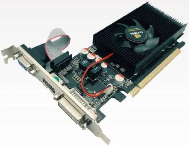 Alt view image 4 of 6 - GeForce GT210 1GB 64bit DDR2 HDMI--compatible VGA/DVI Video Card Large and Small Chassis Computer Game Graphics
