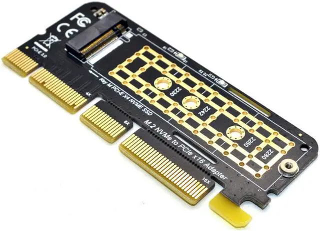 Alt view image 3 of 5 - NVME Adapter M.2 NVME PCIE to M2 Adapter SSD M2 NVME PCI Express X16 X8 X4 Raiser M.2 PCIE SSD PCI-E M.2 Adapter Add On Card