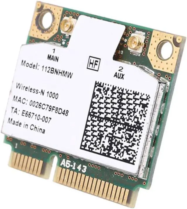 Alt view image 3 of 4 - For Centrino Wireless-N 1000 Wifi Link1000 802.11 b/g/n 112BNHMW 300Mbps Half Mini Pci-e Wireless Card