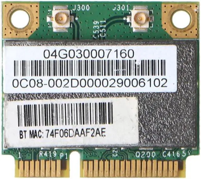 Alt view image 4 of 4 - Wireless Card Adapter for Broadcom Bcm94313HMGB AW-NB047H BCM4313 Half Mini Pci-e Wifi Net-work Card with Bluetooth4.0