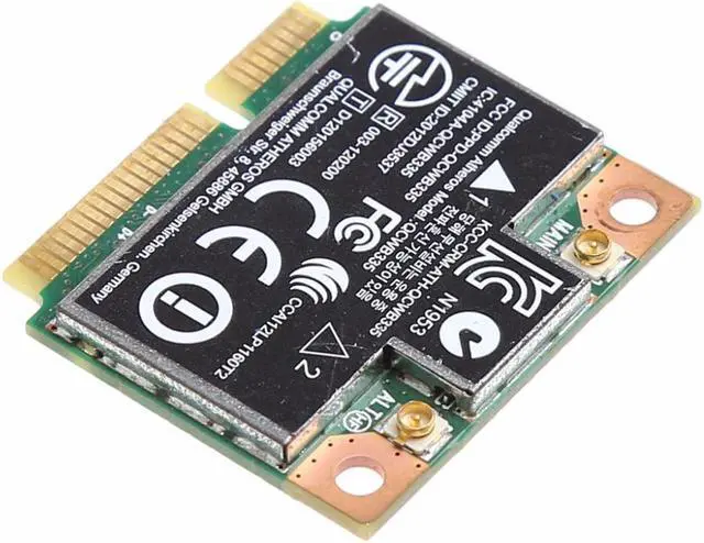 Alt view image 4 of 4 - 802.11b/g/n WiFi Bluetooth 4.0 Wireless Half Mini PCI-E Card For HP Atheros QCWB335 AR9565 SPS 690019-001 733476-001