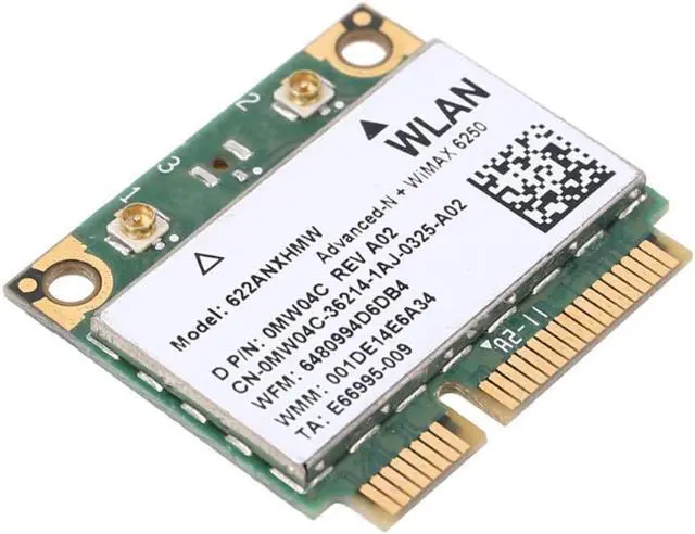 Alt view image 3 of 4 - 622ANXHMW 6250AN MINIPCIE 300M Advance N Dual Band 2.4/5Ghz WIFI Wireless Card for Notebook Laptop