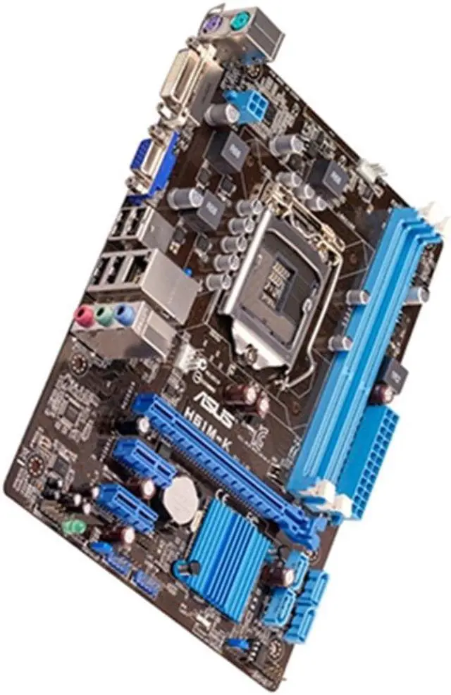 Alt view image 3 of 4 - PCI-E H61M Desktop Motherboard i7 i5 i3 LGA 1155 Pin CPU Small Board 16G DDR3 Memory Bar VGA HDMI-compatible Interface