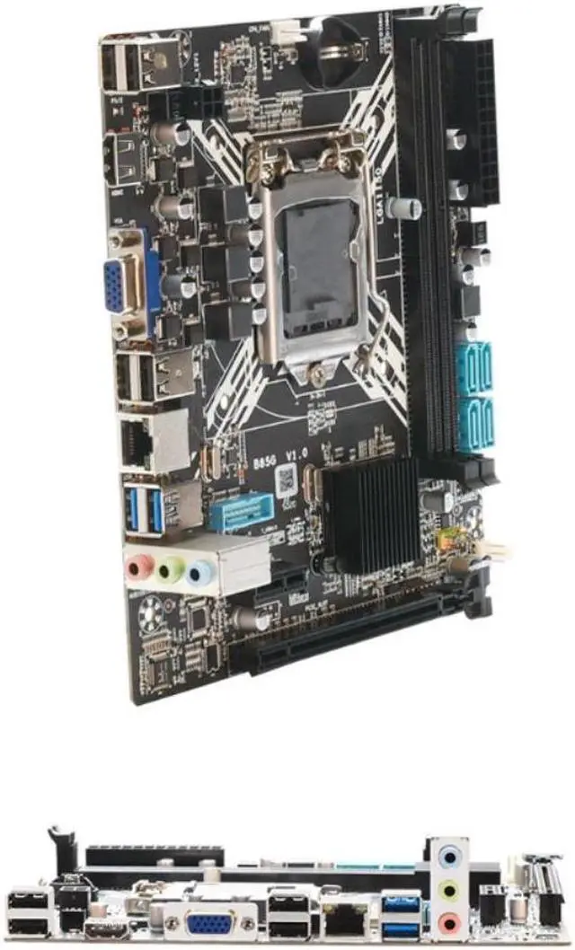 Alt view image 2 of 4 - B85 Mining Motherboard LGA 1150 CPU Socket PCI-E USB 3.0 M.2 SATA Interface DDR3 x 4 Memory Slot for Desktop Computer