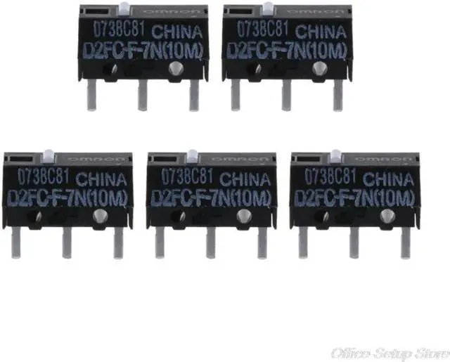 Alt view image 3 of 6 - 5Pcs Omron Mouse Micro Switch D2FC-F-7N (10M) for Logitech Microsoft Button M17 21 Drop