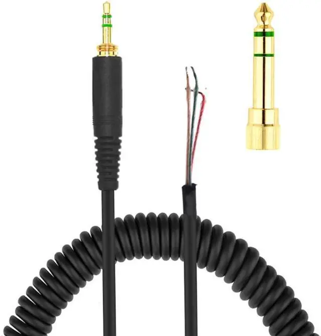Alt view image 2 of 3 - Headphone Cable for -Beyerdynamic DT 770 770PRO 990 990PRO Adapter Replacement Spring Coil Au11 21 Drop