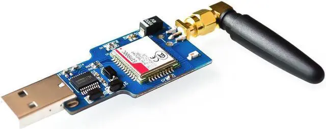 Main image of USB to GSM Serial GPRS SIM800C Module With Bluetooth Sim900a Computer Control Calling With Antenna