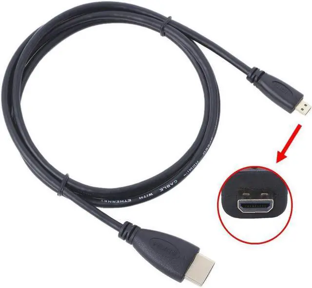 Alt view image 2 of 2 - 5TF Micro  HDMI-compatible  A/V TV Video Cable Cord For Lenovo Yoga 2 Pro Tablet
