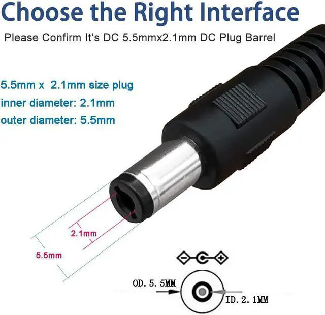 Alt view image 2 of 2 - 3-Pack 4ft USB 2.0 A Type Male to DC 5.5 x 2.1mm DC 5V Power Plug Connector Cable USB to 5v Power Cable USB to DC Power Charger