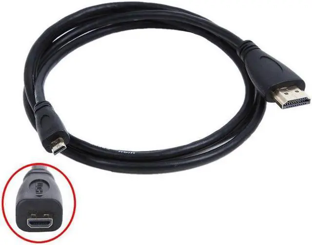 Alt view image 2 of 2 - 5TF/1.5M Micro HDMI-compatible  A/V HD TV Video Cable Cord Lead for Samsung CAMERA HMX-W300 B W300R/N