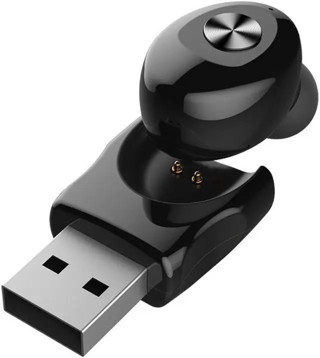 Alt view image 3 of 3 - U12 Mini Bluetooth Earphone Single Sport Wireless Stereo Headset Portable Invisible In-Ear Business Earbud USB Magnetic Charger