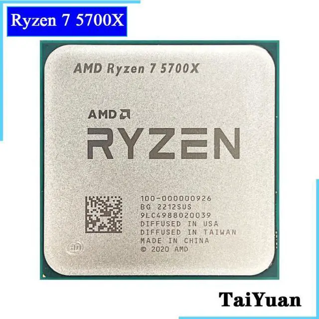Main image of AMD Ryzen 7 5700X R7 5700X 3.4 GHz Eight-Core 16-Thread CPU Processor 7NM L3=32M 100-000000926 Socket AM4