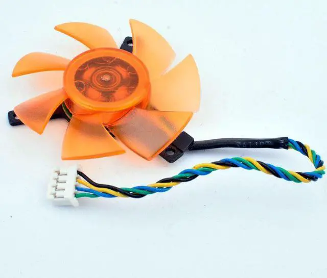Alt view image 2 of 4 - FD5010U12S 50x50x10mm Diameter 47mm, hole pitch 39mm DC 12V 0.22A 4pin cooling fan for 9400GT 9500G graphics card