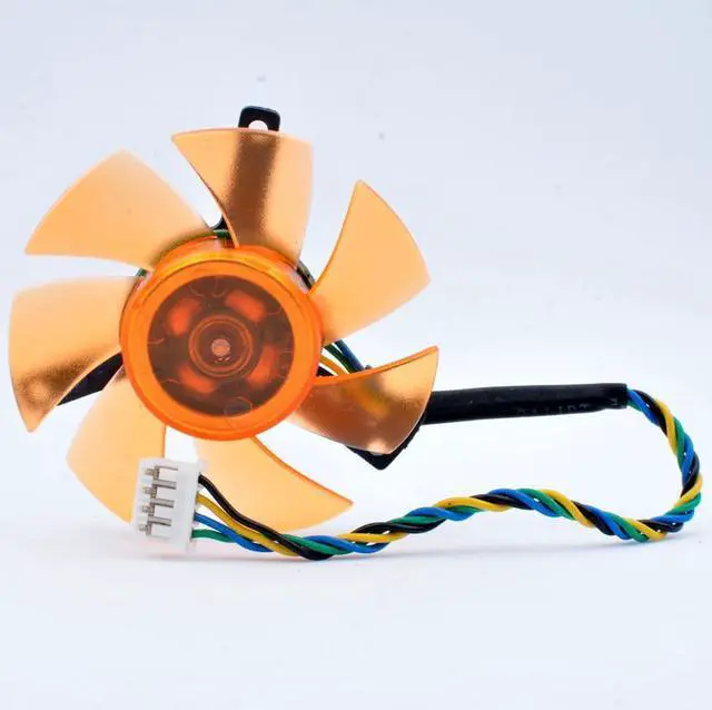 Alt view image 3 of 4 - FD5010U12S 50x50x10mm Diameter 47mm, hole pitch 39mm DC 12V 0.22A 4pin cooling fan for 9400GT 9500G graphics card