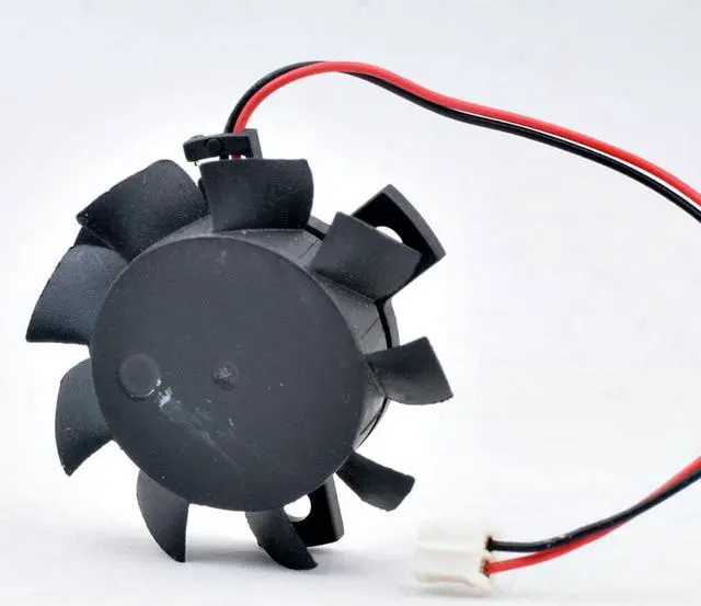Alt view image 2 of 4 - T124010BL diameter 37mm hole pitch 26mm 12V 0.10A dual ball router heat sink cooling fan