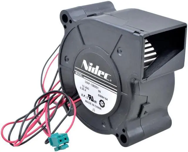 Alt view image 2 of 5 - D06F-12B2S1 6cm 60mm blower fan 60x60x28mm pitch 65mm DC12V 0.30A blower cooling fan for humidifier projector