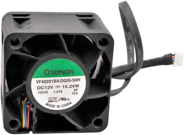Alt view image 2 of 4 - VF40281BX-D020-S9H 4cm 40mm fan 40x40x28mm 4028 DC12V 15.24W 1.27A 4pin high-power cooling fan for power supply