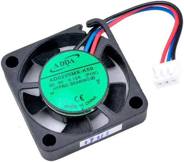 Alt view image 3 of 4 - AD0205MX-K59 2.5cm 25mm fan 25x25x6mm DC5V 0.12A 3 wires 3pin micro cooling fan for Raspberry Pi mobile devices