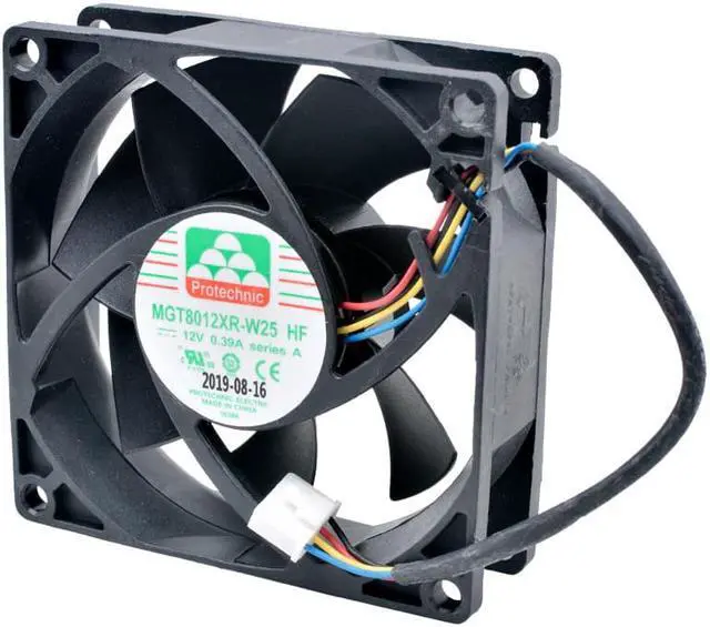 Alt view image 2 of 4 - MGT8012XR-W25 8cm 80mm fan 80x80x25mm DC12V 0.39A 4pin Cooling fan for chassis CPU