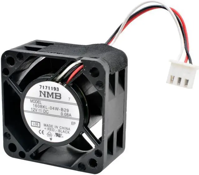 Alt view image 2 of 4 - 1608KL-04W-B29 40X40X20mm DC12V 0.08A 3pin cooling fan for server switch