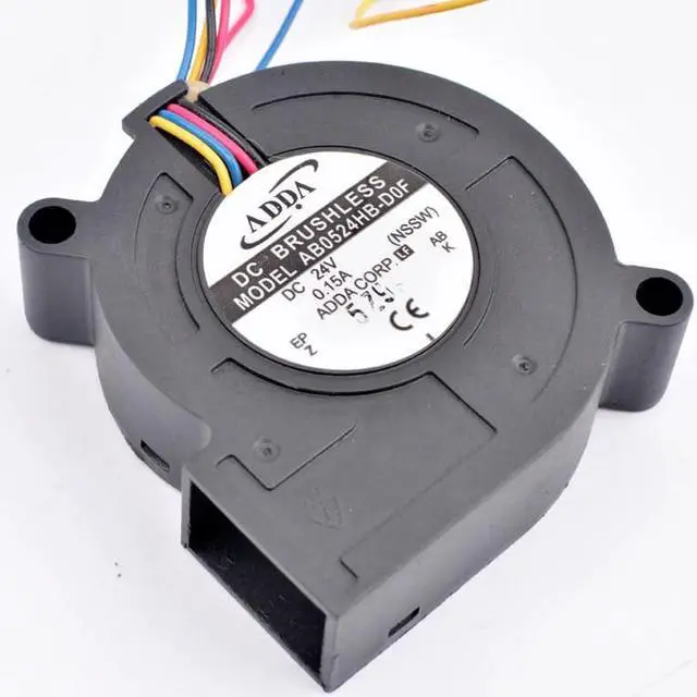 Alt view image 2 of 3 - AB0524HB-D0F 50mm blower 5cm 5015 50x50x15mm DC24V 0.15A 4 wires pwm blower cooling fan for inverter