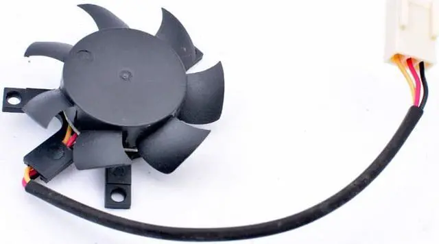 Alt view image 3 of 4 - DFB401012L DC12V 0.6W Diameter 37mm hole pitch 35x35x27mm 3 wires, cooling fan for soft router heat sink