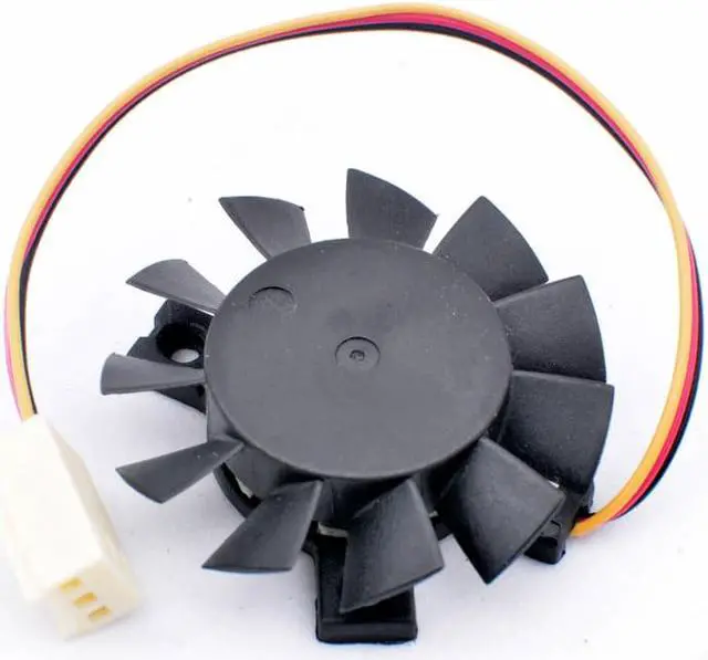 Alt view image 2 of 3 - DFS400912M 12V 1.3W Diameter 37mm hole pitch 25x25x25mm 3 wires 3pin cooling fan for soft router heat sink