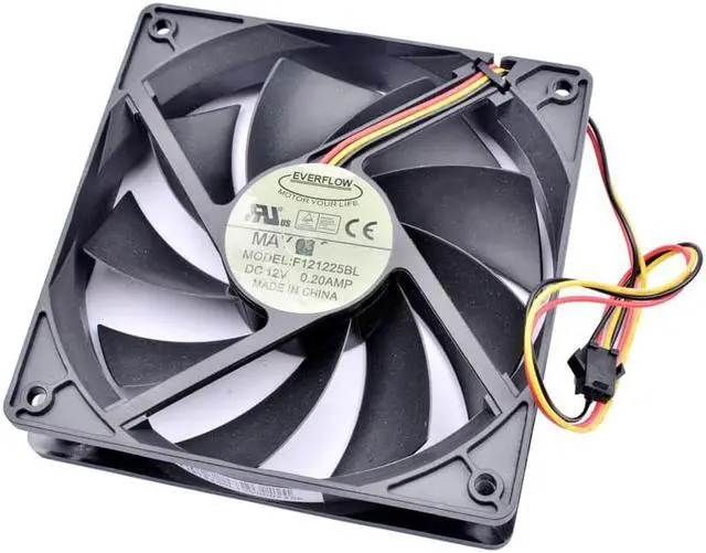 Alt view image 2 of 4 - F121225BL 12cm 12025 120mm fan 120x120x25mm DC12V 0.20A double ball speed detection for cooling fan of computer chassis CPU