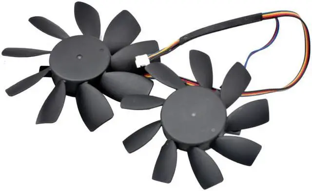 Alt view image 3 of 4 - A9215MXAA A8010MXAA diameter 85mm 75mm hole pitch 35mm 4-wire graphics card cooling dual fan