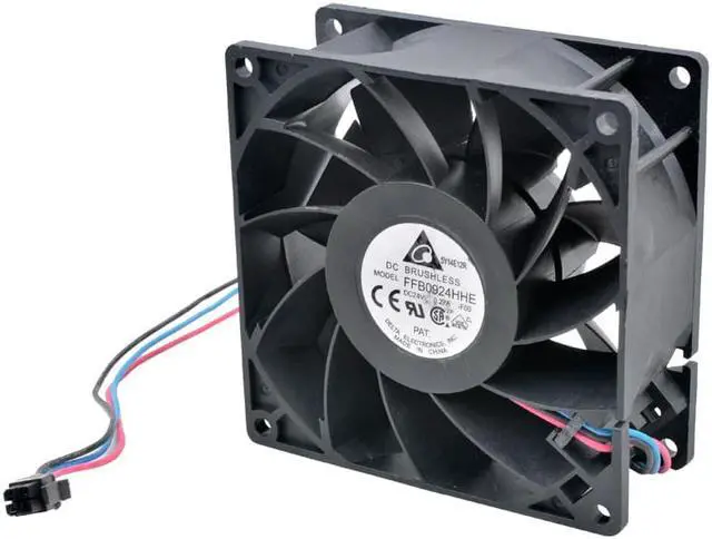 Alt view image 3 of 4 - FFB0924HHE-F00 9.2cm 92mm fan 92x92x38mm DC24V 0.27A 3 lines Cooling fan for inverter case