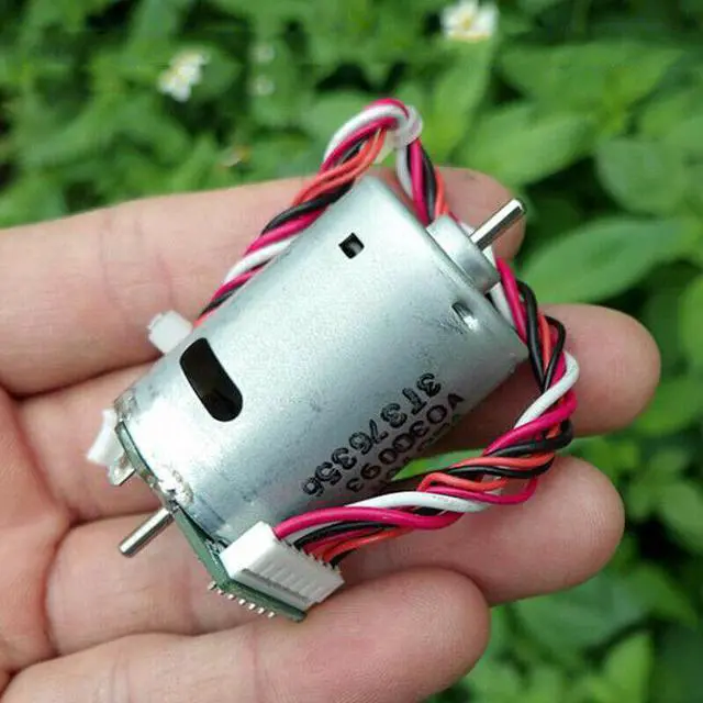 Alt view image 2 of 3 - JOHNSON RS-385 Micro 27.5mm Electric Motor DC 12V-24V 13600RPM Large Torque Dual Shaft With PCB Board Hall Speed Encoder 7-wire