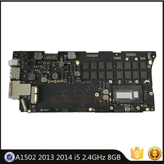 Alt view image 4 of 6 - Logic Board for MacBook Pro Retina 13.3" A1502 2013 2014 Year i5 2.4GHz 8GB Motherboard 661-8145 820-3476-A ME864 ME865